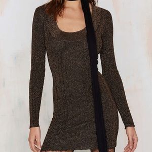 Nasty Gal Copper Dress